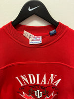 IU Indiana University Hoosiers Embroidered Crewneck Sweatshirt Sz L