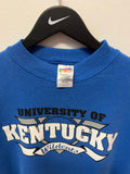 UK University of Kentucky Wildcats Blue Crewneck Sweatshirt Sz L