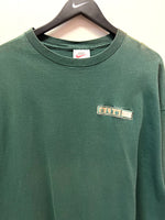 Vintage Nike Embroidered Dark Green Long Sleeve T-Shirt Sz XXL