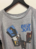 Vintage 1984 Billy Joel From a Piano Man to an Innocent Man Tour Sweatshirt with T-Shirt Sleeves Sz M