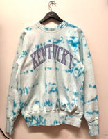 Vintage UK University of Kentucky Custom Tie Dyed Sweatshirt Sz L