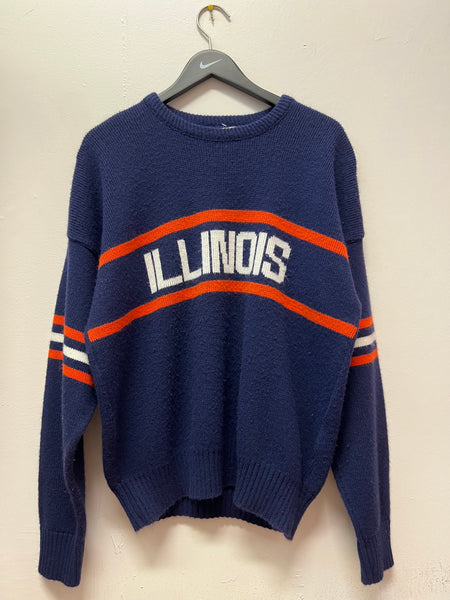 Vintage University of Illinois Sweater Sz XL