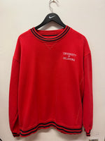 University of Oklahoma Embroidered Red Crewneck Sweatshirt Sz XXL