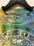 Vintage Change to Eden Custom Tie Dye Front & Back Graphics Long Sleeve Band T-Shirt Sz XL