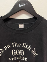 Vintage and on the 8th Day God Created Harley-Davidson T-Shirt Sz M
