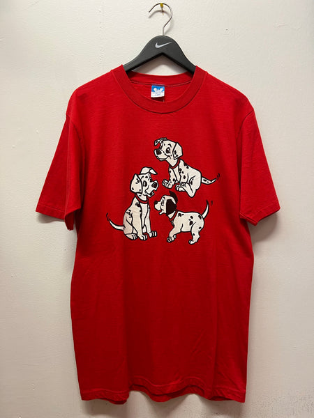 Vintage Disney 101 Dalmatians Red T-Shirt Sz XL