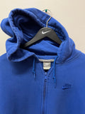 Royal Blue Nike Zip Up Hoodie Sz XL