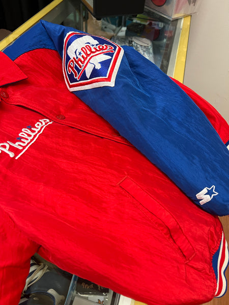 Philadelphia Phillies Baseball Starter Jacket Sz Kids S – 812 Vintage