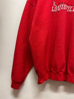 Vintage University of Louisville Cardinals Embroidered Sweatshirt Sz XL