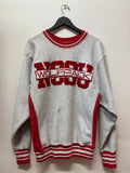 NCSU North Carolina State University Wolfpack Embroidered Crewneck Sweatshirt Sz L
