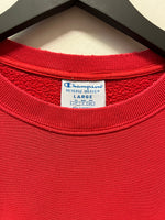 Champion Reverse Weave Red Sweatshirt Sz L