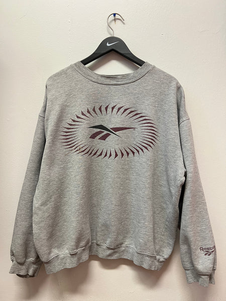 Vintage Reebok Gray Crewneck Sweatshirt S XXL