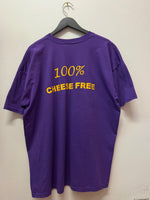 Vintage Green Bay Really Sucks, 100% Cheese Free T-Shirt Sz XXL
