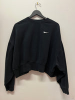 Nike Black Cropped Sweatshirt Sz M