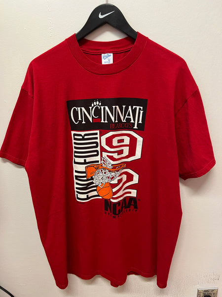 Vintage Cincinnati Bearcats 1992 Final Four T-Shirt Sz XL