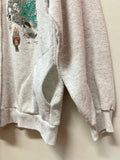 Vintage Birds Cardinal Morning Sun Cardigan Sweatshirt with Pockets Sz M