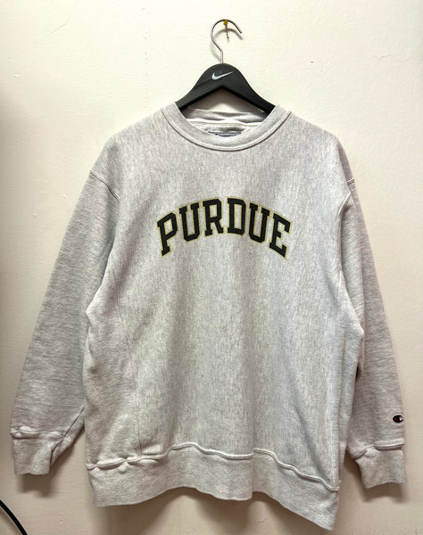 Purdue University Champion Reverse Weave Sweatshirt Sz L