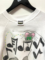 Vintage Floyd Central High School A Cappella Chorale Mice Singing Sweatshirt Sz XL