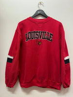 University of Louisville Cardinals Embroidered Sweatshirt Sz L