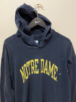 Vintage University of Notre Dame Champion Long Sleeve T-Shirt with Hood Sz XL