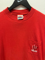 Vintage IU Indiana University Hoosiers Front & Back Graphics Pocket T-Shirt Sz L