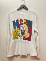 Walt Disney World Theme Park Mickey Large Graphics Long Sleeve T-Shirt Sz L