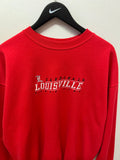 Vintage University of Louisville Cardinals Embroidered Sweatshirt Sz XL