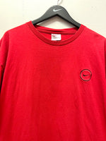 Vintage Red Embroidered Swoosh Nike T-Shirt Sz XXL
