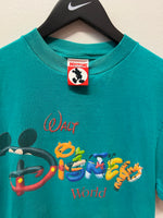 Mickey Inc Walt Disney World in Disney Font Teal Green T-Shirt Sz M