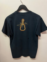 Johnny Cash Guitar Front & Back Graphics T-Shirt Sz M