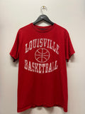 Vintage University of Louisville Basketball T-Shirt Sz L