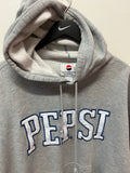 Pepsi Varsity Felt Letters Gray Hoodie Sz XL