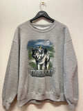 Vintage Timber Wolf Lost Creek Outfitters Full Moon Sweatshirt Sz L