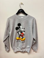 Disneyland Resort Mickey Large Graphics Crewneck Sweatshirt Sz M