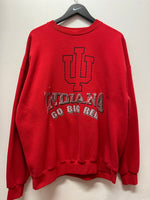 Vintage IU Indiana University Hoosiers Go Big Red Crewneck Sweatshirt Sz XXL