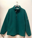 Vintage Dark Green 1/2 Zip Fleece Pullover Sz M