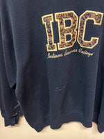 Vintage Indiana Business College Paisley Embroidered Crewneck Sweatshirt Sz XL