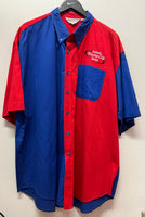 Vintage NASCAR Winston Series Colorblock Short Sleeve Button Down Shirt Sz XXL