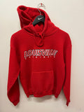 Vintage University of Louisville Cardinals Red Hoodie Sz M