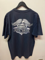 Vintage 1998 Bike Week Myrtle Beach Longhorn Snake T-Shirt Sz XL