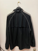 Nike Gray Tag Black & Gray Windbreaker Jacket Sz XL