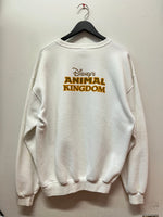 Vintage Disney Animal Kingdom Theme Park Tree of Life White Crewneck Sweatshirt Sz M