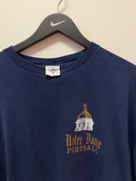 University of Notre-Dame Fighting Irish Football Front & Back Graphics T-Shirt Sz XL