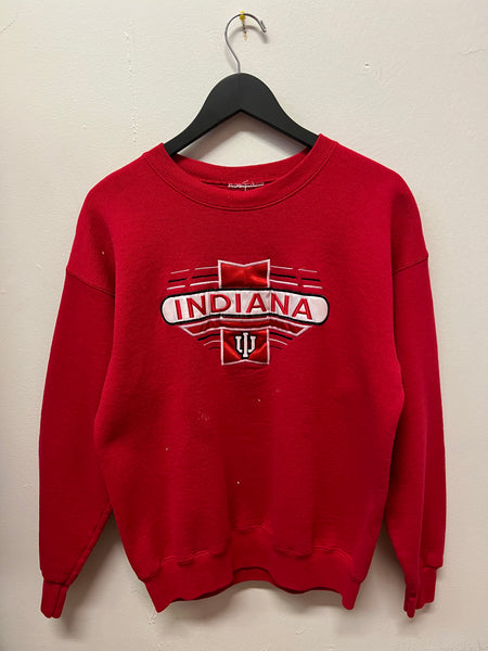 Vintage Indiana University Embroidered Crewneck Sweatshirt Sz L