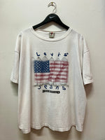 Vintage Levi’s Jeans Blue Legend American Flag T-Shirt Sz L
