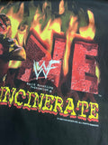 Vintage 1999 Kane Ignite & Incinerate WWF T-Shirt Sz L