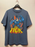 Vintage 1997 The Tick I am Mighty! Animated Super Hero TV Show T-Shirt Sz L
