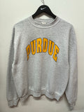 Vintage Purdue University Varsity Letters Gray Crewneck Sweatshirt Sz L