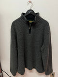 Timberland Weathergear Dark Gray 1/4 Zip Fleece Pullover Sz XL
