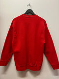 Vintage Red Dog Bulldog Embroidered Sweatshirt Sz L